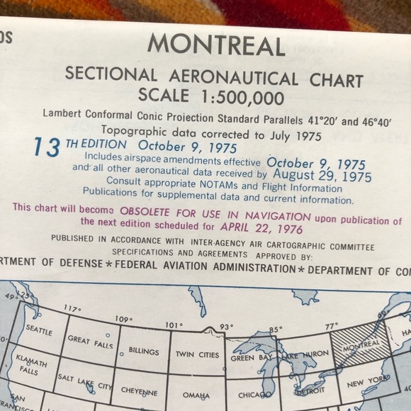 VINTAGE MAPS  AERONAUTICAL CHARTS TOPOGRAPHICAL MAPS &TEST GUIDE FOR PILOTS - Picture 8 of 16